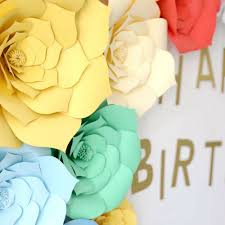Learning to diy giant paper flowers is festive, because paper flower wall decor is gorgeous. 2x Large Paper Rose Flowers Diy Backdrop Birthday Wall Party Decoration 20cm 8 Shopee Philippines