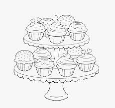 The coloring pages can be free printable with white and black pictures, drawings. Great Happy Birthday Cupcake Coloring Pages Coloring Pages For Adults Food Hd Png Download Kindpng