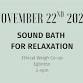 November 22nd 2025 Sound Bath event image