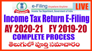An income tax is a tax that governments impose on financial income generated by all entities within their jurisdiction. How To File Income Tax Return Ay 2020 21 E Filing In Telugu Complete Information Youtube