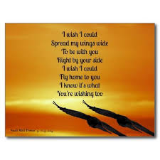 Miss You Poem Fly Home To You Postcard Zazzle Com Missing You Poems Miss My Dad Poems