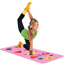 This yoga mat comes in playful designs for both boys and girls. Gamified Yoga Mats Kids Yoga Mat