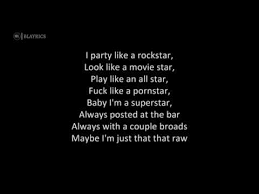 I Party Like A Rockstar Go Girl Pitbull Lyrics Tiktok Song Youtube