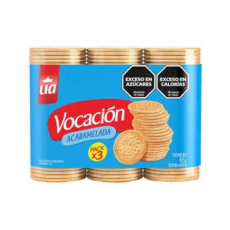 Galletas Vocación Acarameladas Lía por 435 gramos