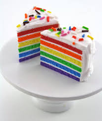 Rainbow Cake Slices With Sprinkles Food For American Girl Etsy American Girl Doll Food Rainbow Cake Food
