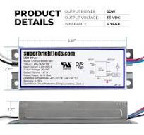 Dimmable Driver - Power Supply - Waterproof - 36 VDC - 60W / 100W / 150W