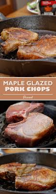 Maple Pepper Glazed Pork Chops Pork Glaze Glazed Pork Chops Pork Recipes