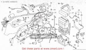 Honda motorcycle manuals pdf & wiring diagrams. Honda Atc125m 1984 E Canada F 18 Wire Harness Buy F 18 Wire Harness Spares Online