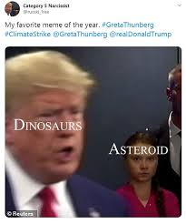 Social Media Explodes With Memes Of Greta Thunberg S Glare At Donald Trump As He Enters Un Summit Daily Mail Online You have stolen my dreams and my childhood with your empty words.