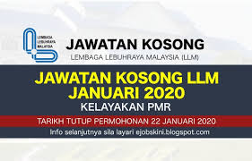 Permohonan adalah dipelawa daripada warganegara malaysia yang berkelayaka. Jawatan Kosong Lembaga Lebuhraya Malaysia Llm Januari 2020