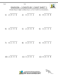 Our word problem worksheets review skills in real world scenarios. 4th Grade Math Worksheets Division 3 Digits By 1 Digit 1 Gif 1 000 1 294 Pixels 4th Grade Math Worksheets Math Division 3rd Grade Math Worksheets