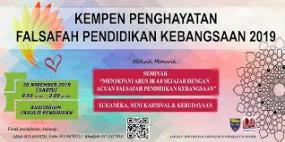 Pendidikan di malaysia adalah suatu usaha berterusan ke arah memperkembangkan lagi potensi individu secara menyeluruh dan bersepadu untuk mewujudkan insan yang seimbang dan harmonis dari segi intelek, rohani, emosi dan jasmani berdasarkan kepercayaan. Kempen Penghayatan Falsafah Pendidikan Kebangsaan 2019 Home Facebook