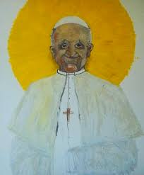 Papa Painting by Marcos Herrero