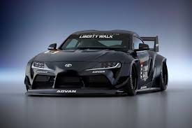Wide And Aggressive Defines Liberty Walk S 2020 Toyota Supra Body Kit In 2020 Toyota Supra New Toyota Supra Liberty Walk
