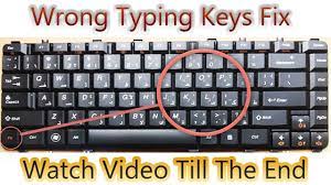 Keyboard Keys Typing Wrong Characters Problem Fix Youtube