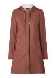 Ledermantel damen regenmantel gummistiefel frauen in stiefeln outfit ideen. Rains Regenmantel Mit Kapuze Und Seitentaschen De Bijenkorf