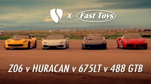 Here's how the 2018 ferrari 488 gtb and the 2018 lamborghini huracan measure up. Chevyboost Mclaren Is King C7 Corvette Z06 Vs Ferrari 488 Gtb Vs Lamborghini Huracan Vs Mclaren 675lt At Big Willow