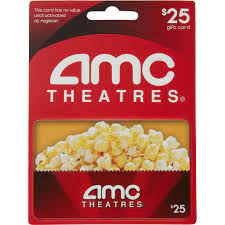 Amc is one of the world's largest theatrical exhibition companies; Amc Theatres Gift Card 25 Entertainment Dining Food Gifts Shop The Exchange