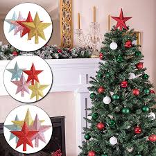 Add to favorites quick view christmas bow tree topper, large bow, rose gold bow, large rose gold bow, tree. 1pc Christmas Tree Topper Gold Powder Christmas Ornaments Five Pointed Star Hang Decoration Buy At A Low Prices On Joom E Commerce Platform