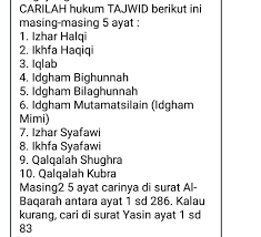 Sembelum memmbahas tajwidnya berikut adalah bacaan ayat arab dan latin beserta terjemahannya. Please Tolong Jawab Tolong Banget Please Brainly Co Id