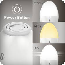Night Light For Kids Taotronics Led Nursery Lamp With Free Stickers Safe Abs Pc Adjustable Brightness 80 Hours Runtime Cool Warm White Amazon Com