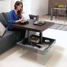 Ozzio Bellagio T061 Wooden Coffee Table Living Room Furniture Ultra Modern Space Saving Furniture Furniture For Small Spaces Convertible Furniture