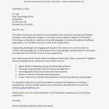 Software Developer Cover Letter And Resume Example