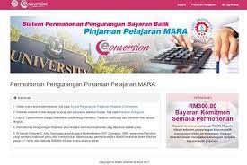 Pemohon perlu membuat bayaran komitmen rm300 atas akaun pinjaman pelajaran mara (bukti pembayaran perlu disertakan). Pengurangan Bayaran Balik Pinjaman Mara Secara Online
