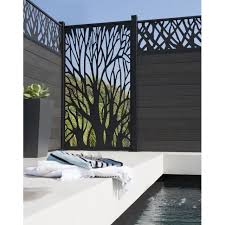 Panneau Composite Motif Naturel Idaho 2 Poteaux Castorama Cloture Jardin Idee Deco Exterieur Panneau Brise Vue