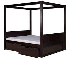 A wide variety of canopy storage bed options are available to you, such as general use, material, and feature. Full Canopy Bed With Drawers Panel Headboard Black