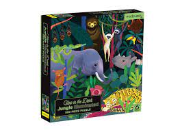 Jungle Illuminated 500 Piece Glow In The Dark Jigsaw Puzzle Etsy Glow In The Dark The Darkest Jigsaw Puzzles