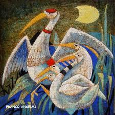 Franco anselmi (1950) (italy) is an artist born in 1950 the oldest auction result ever registered on the website for an artwork by this artist is a painting sold in 2006, at webb's, and the most recent auction result is a painting sold in 2020. Mis Amigos Pintores Franco Anselmi Bird Drawings Bird Art Birthday Painting