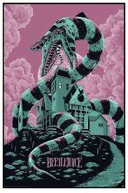 It is based on the 1988 film of the same name directed by tim burton with screenplay by michael mcdowell and warren skaaren about a deceased couple who try. A Sandworm Chows Down In Mondo S Slithery New Beetlejuice Poster Beetlejuice Movie Mondo Posters Poster Art