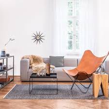 Cuero Pampa Mariposa Butterfly Chair Sessel Wohnzimmer Modern Sessel Wohn Design