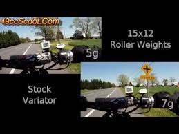Roller Weight Comparison 5g Vs 7g Stock 90cc Minarelli Scooter