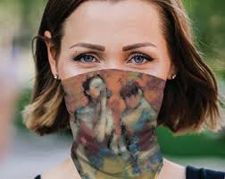 Face Mask/neck Scarf Degas Dancers in Gift Sleeve