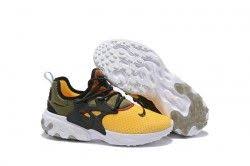 Unisex Running Sport Shoes Nike Presto React In Yellow Black Army Green In 2020 Nike Presto Running Sport Shoes Nike Air Presto