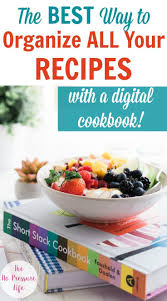 The Best Way To Organize All Your Recipes Digital Recipe Organization Recipe Organization Recipes