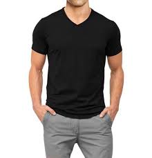V Neck Basic Muscle Fitted Plain T Shirt Black Muscle Fit Basics 5 Shirt Outfit Men Black Shirt Outfits Black Tshirt Men