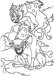 Lion king coloring pages] 3. Cunning Hyena Coloring Page Kids Play Color