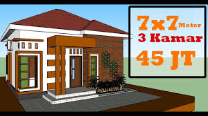 ⭐ 1 lantai ⭐ 2 lantai ⭐ apartemen ⭐ kecil → luas. Desain Rumah Minimalis 7x7 Meter Jdrg Official Youtube