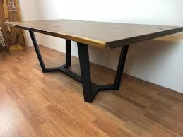 Pedestal Metal Table Base Legs Black For Wood Table Top Etsy In 2020 Metal Table Base Metal Dining Table Live Edge Dining Table