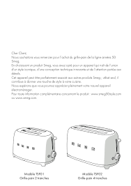 Mode D Emploi Toaster Smeg