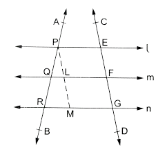 Loveclassicrock26@gmail.comthank you very much ! If Three Or More Parallel Lines Are Intersected By Two Transversal Prove That The Intercepts Made By Them On Transversal Are Proportional