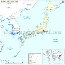 Map of japan outline states/provinces. Where Is Tokyo Location Of Tokyo In Japan Map