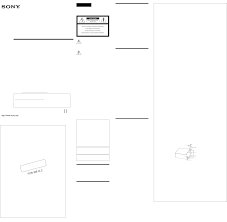 The remote had quit functioning. Bedienungsanleitung Sony Icf Cd543 Seite 1 Von 2 Englisch