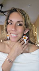 Handmade native otomi earrings for sale