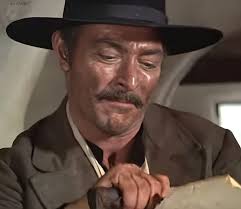 Lee van Cleef as Angel Eyes (aka Sentenza) in The Good, the Bad and the  Ugly in 1966