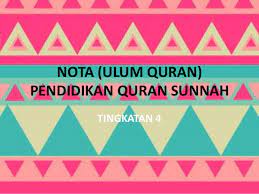 We did not find results for: Nota Ulum Quran Pendidikan Quran Sunnah F4