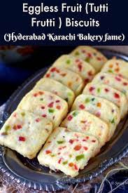 Hyderabad Karachi Biscuits Tutti Frutti Biscuits Recipe Recipes Cooking Indian Cookies